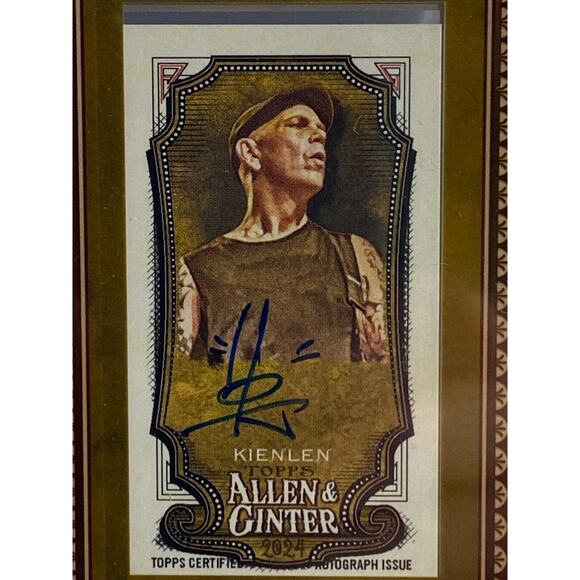 2024 Allen & Ginter #MA-BK Bryan Kienlen Bouncing Souls Bassist Auto Mini Framed - Picture 2 of 3
